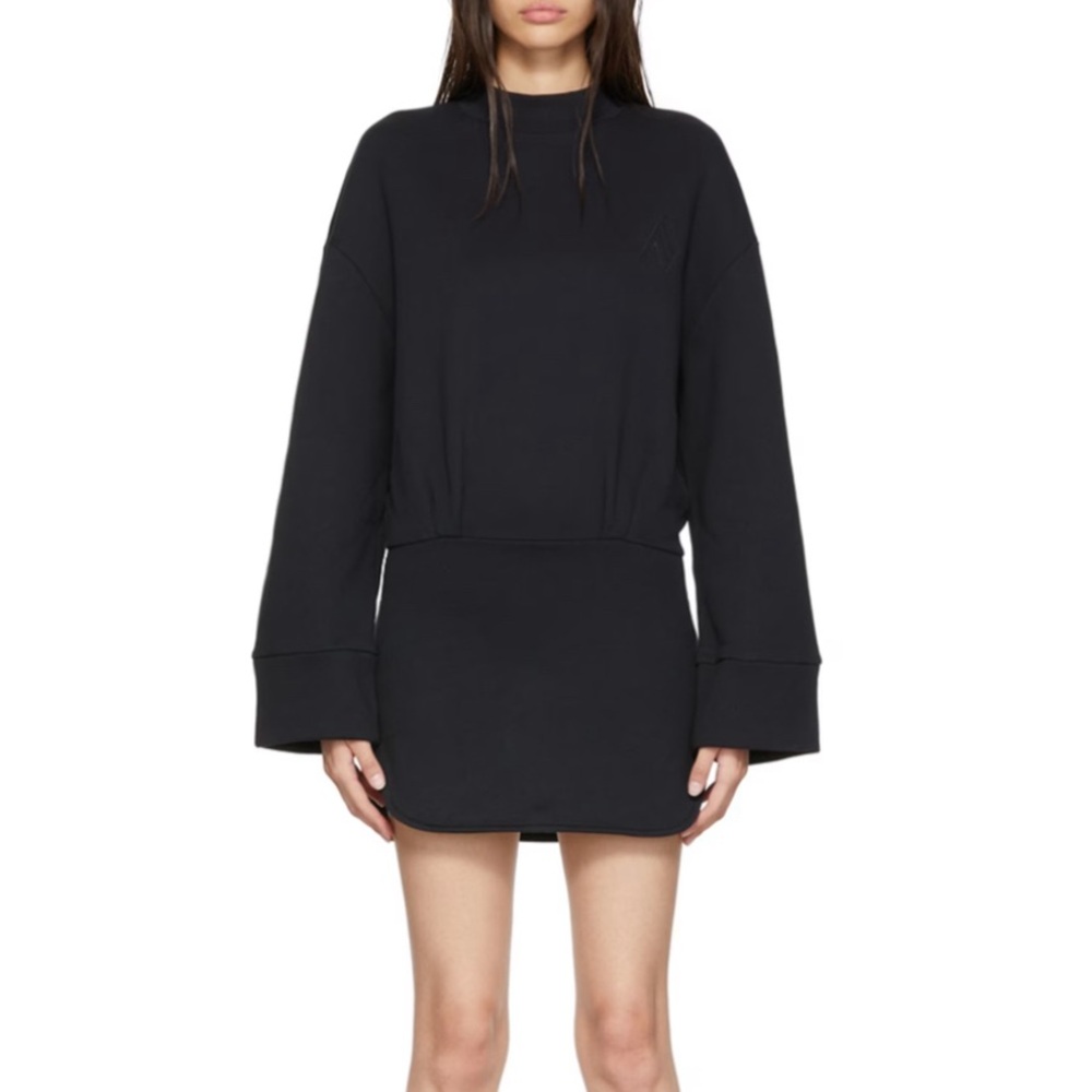 The Attico Palmer Mini Dress Black NWT
